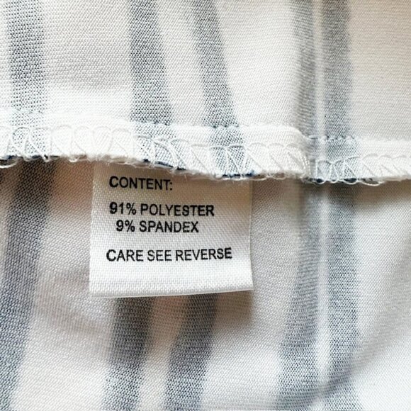 Tail Sleeveless Golf Top, Navy/Green/Yellow Stripe, Size XL - Picture 4 of 4